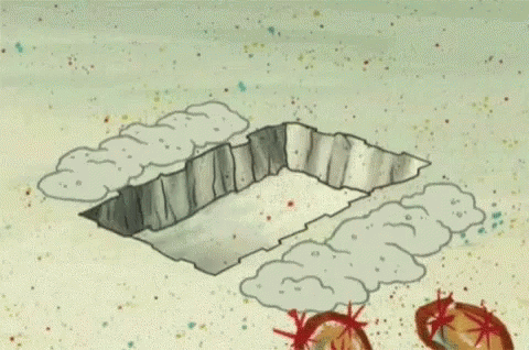 Spongebob Bury GIF - Spongebob Bury Hiding GIFs