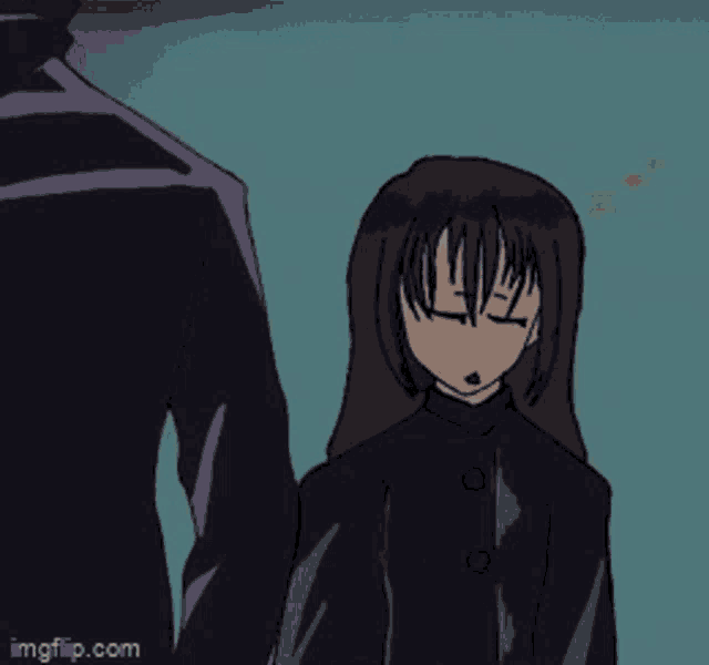 a cartoon of a person slapping another person 's head with a fist