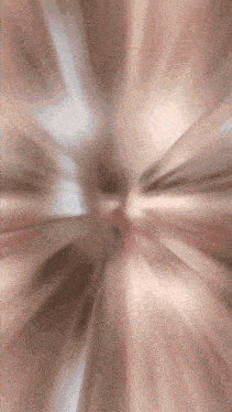 a blurred image of a person 's face with a circular pattern