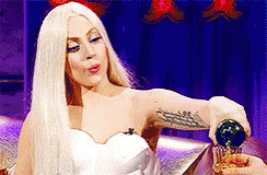 Lady Gaga Drink GIF - Lady Gaga Drink Up GIFs