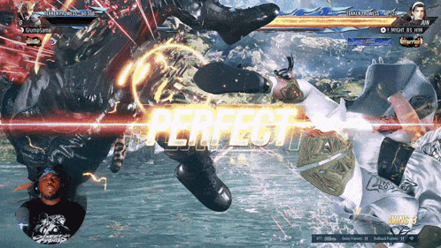 a screenshot of a video game with the word perfect on the screen