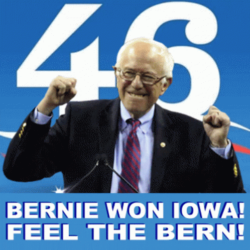 Bernie2020 Bernie Won Iowa GIF - Bernie2020 Bernie Won Iowa Bernie Won Ia GIFs