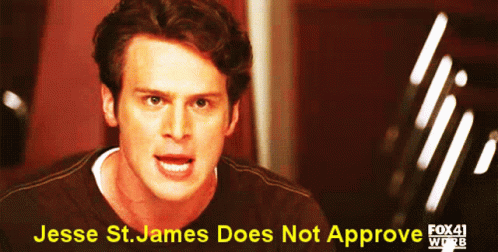 Glee Jesse St James GIF - Glee Jesse St James Jesse St James Does Not Approve GIFs