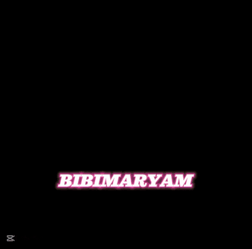 a picture of a woman with the name bibimaryam written on it