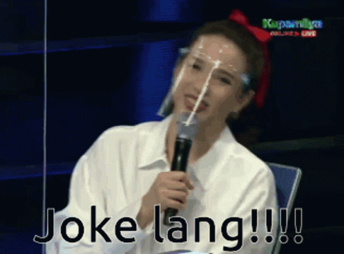 Joke Lang Kidding GIF - Joke Lang Kidding Karylle GIFs