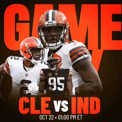 an advertisement for a football game between cleveland and india