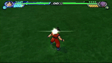 a cartoon character is fighting another character in a video game with the number 6 on the screen