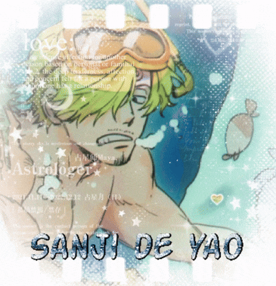 a picture of a man in the water with the words santi de yao on the bottom