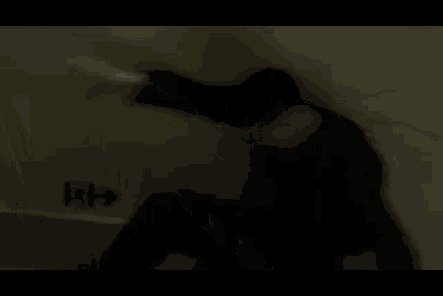 a person is crawling down a set of stairs .
