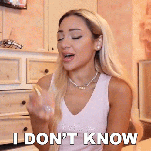 I Dont Know Gabriella Demartino GIF - I Dont Know Gabriella Demartino Fancy Vlogs By Gab GIFs