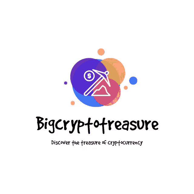 a logo that says bigcryptotreasure on it