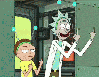 Rick And Morty Fuck You GIF - Rick And Morty Fuck You Middle Finger GIFs