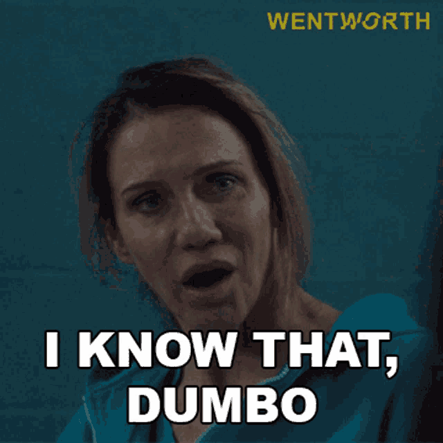 I Know That Dumbo Wentworth GIF - I Know That Dumbo Wentworth I Know You Idiot GIFs