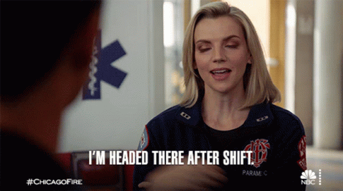Im Headed There After Shift Sylvie Brett GIF - Im Headed There After Shift Sylvie Brett Chicago Fire GIFs