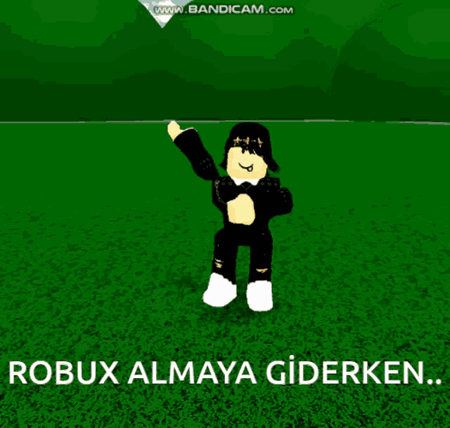 a roblox character is giving a thumbs up in a video