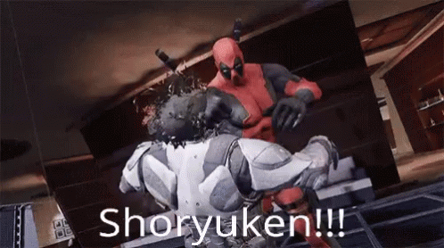 Deadpool Shoryuken GIF - Deadpool Shoryuken Punch GIFs