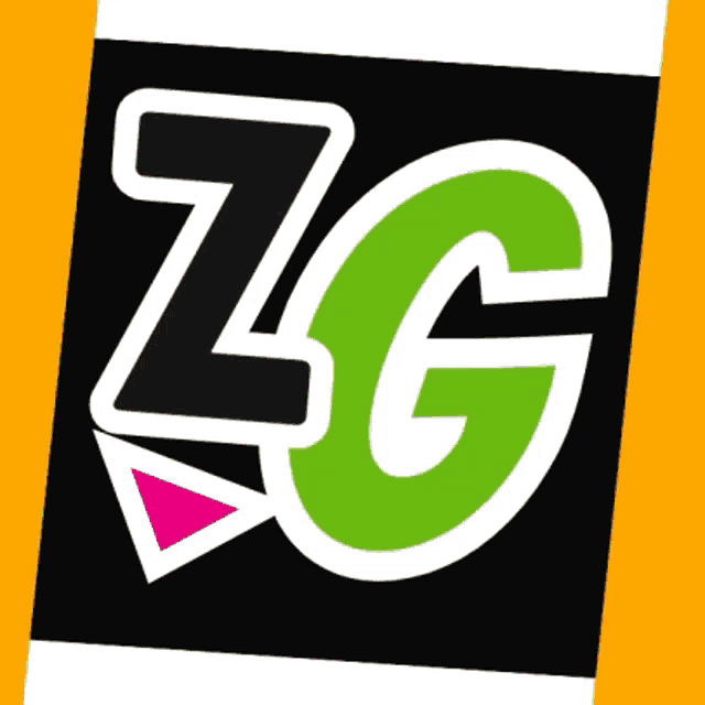 a black and green logo with the letter z and c