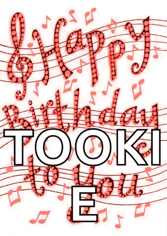 a greeting card that says happy birthday took to you e