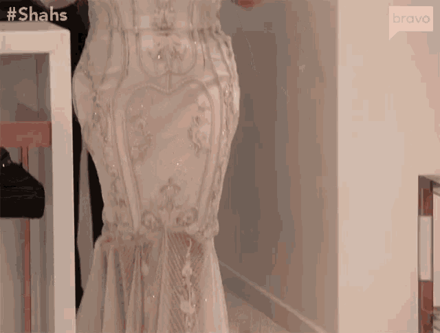 Wedding Dress Fitting GIF - Wedding Dress Fitting Fit GIFs