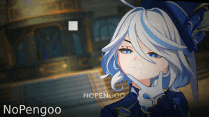 a picture of a girl with the name nopengoo on the bottom