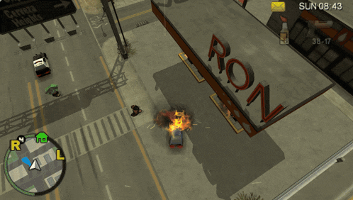 a video game screen shows an explosion and says " wasted "