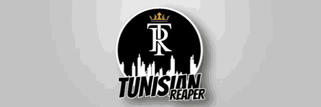 a logo for the tunisian reaper has a crown on it
