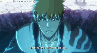 a picture of a man with the words " and that you arrived too late " on the bottom