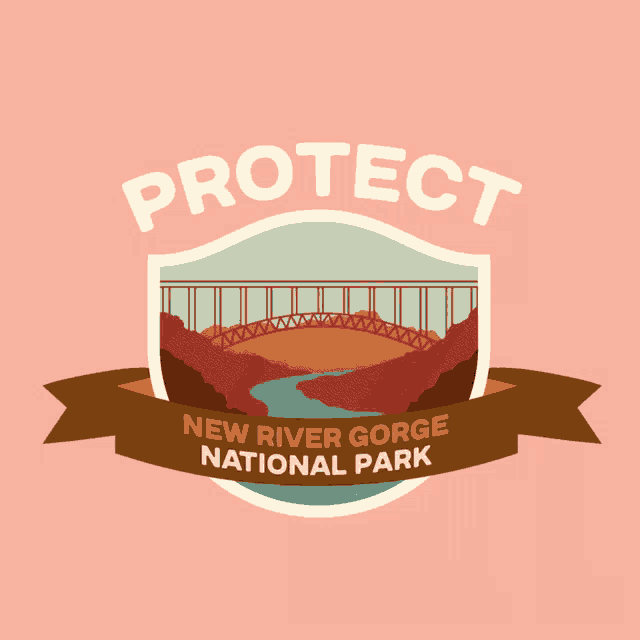 the logo for new river gorge national park
