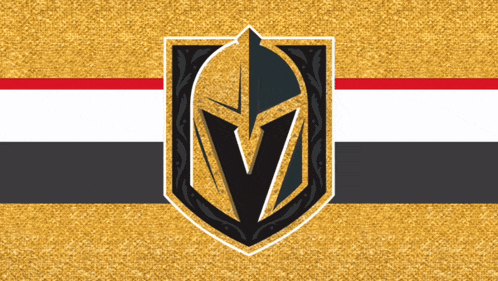 a logo for the golden knights with a gold background
