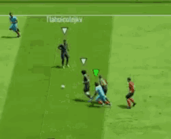 a soccer game with the words cobra says no on the top