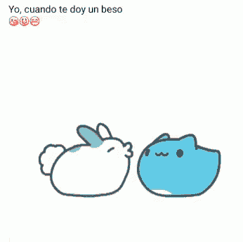 a cartoon of a cat laying down with a red heart coming out of its mouth .