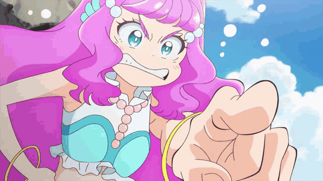 Tropical Rouge Precure Laura GIF - Tropical Rouge Precure Laura Finger Pointing GIFs