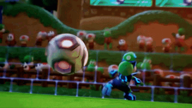 Mario Strikers Mario Strikers Battle League GIF - Mario Strikers Mario Strikers Battle League Yoshi GIFs