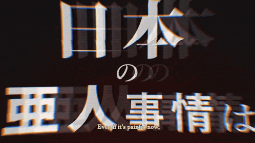 a black background with chinese writing and the words " even if it 's painful now "