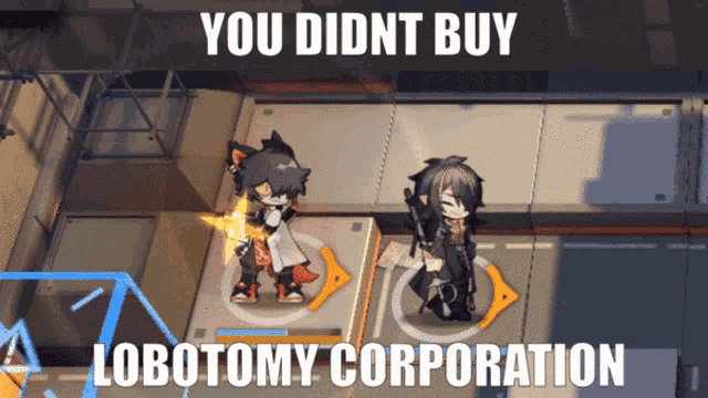 a screenshot of a video game that says lobotomy corporation