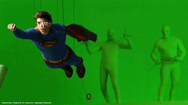 Cape Action GIF - Superman Supermanday Greenscreen GIFs