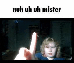 a woman is giving the middle finger in a video call .