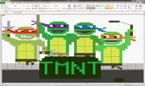 Tmnt Excel Spreadsheet GIF - Excel Microsoft Microsoft Excel GIFs