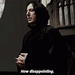 Disappointing Snape GIF - Disappointing Snape Harry Potter GIFs