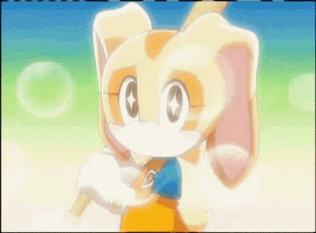 Sonic X Cream The Rabbit GIF