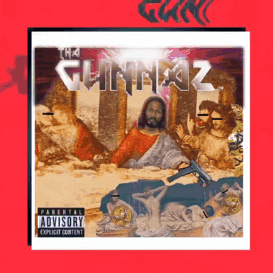 a parental advisory explicit content album cover by gunnaz