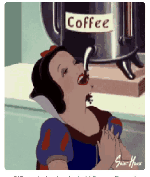 Coffee Snow White GIF - Coffee Snow White GIFs