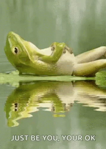 Frog Chill GIF - Frog Chill Just Be You GIFs