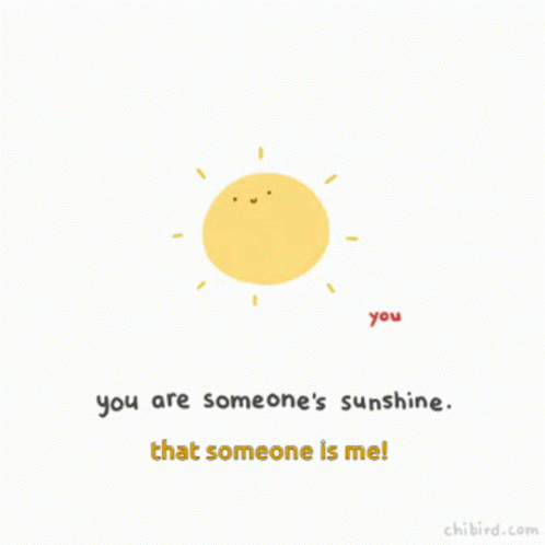 Sunshine Someones Sunshine GIF - Sunshine Someones Sunshine Olliebear GIFs