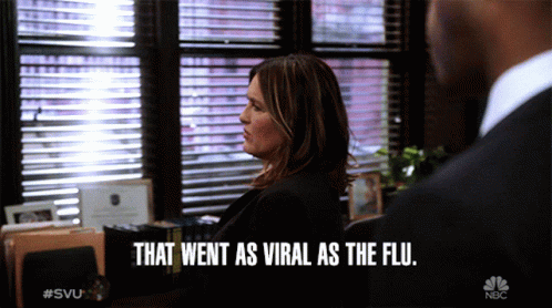 That Went Viral As The Flu Mariska Hargitay GIF - That Went Viral As The Flu Mariska Hargitay Olivia Benson GIFs