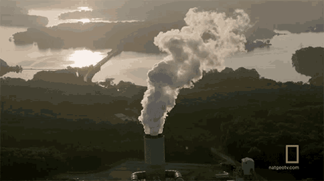 Smoke Plumes Contamination GIF - Smoke Plumes Contamination Coal Power Plant GIFs