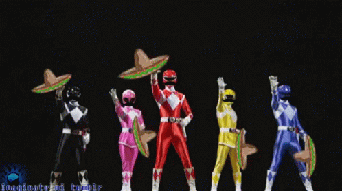 Mexican Power Rangers GIF