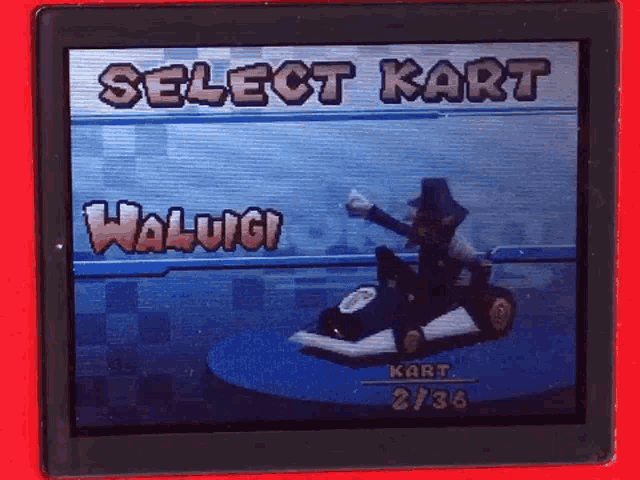 Waluigi Mario Kart GIF - Waluigi Mario Kart Mario Kart Ds GIFs