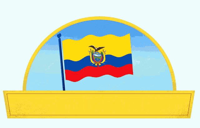 a sign with a flag and the words de la independencia on it