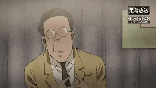 a man with glasses says honestly in a cartoon